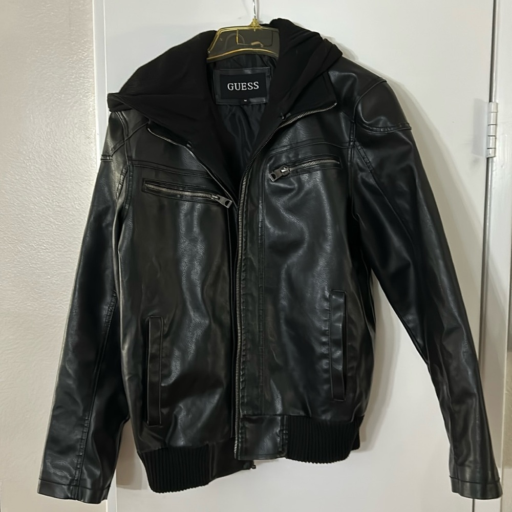 Guess bomber jacket with hoodie